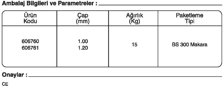 GeKa ER 120 SG GAZALTI KAYNAK TELİ kaynakekipmanları.com gazlatı kaynak teli fiyatı: {urun_fiyati} 