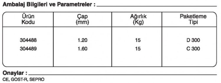 GeKa ELCOR R 71 SC Özlü Kaynak Teli Kaynak Ekipmanları Liste Fiyatı: {urun_fiyati}